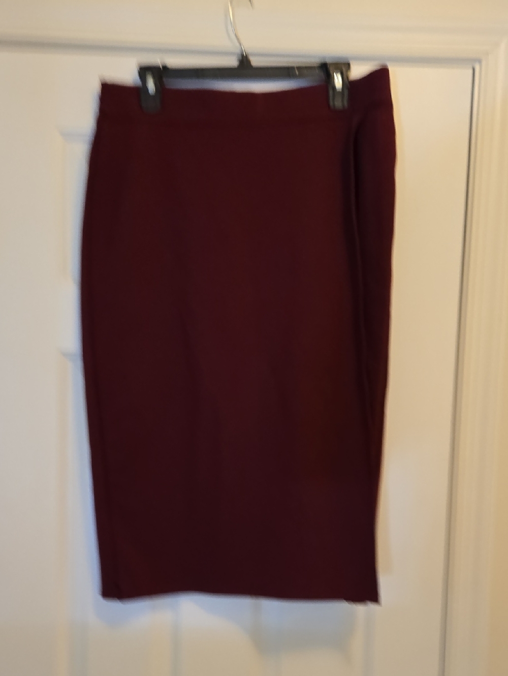 Liz Claiborne Maroon Wrap Pencil Skirt